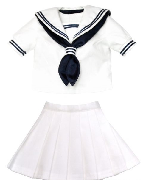Sailor Summer Clothes Set (White x Navy), Azone, Accessories, 1/3, 4582119984601